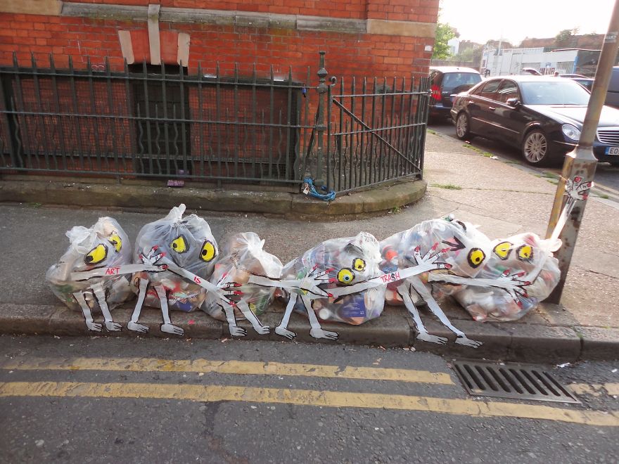 Street Artist Turns Garbage Into Wacky Monsters 005