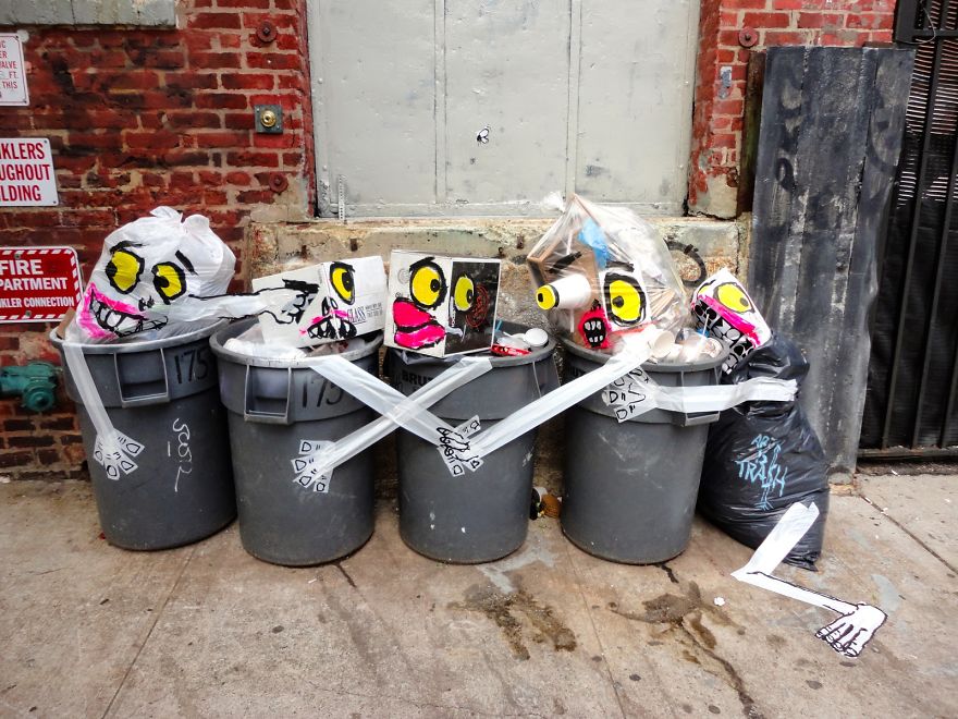Street Artist Turns Garbage Into Wacky Monsters 010