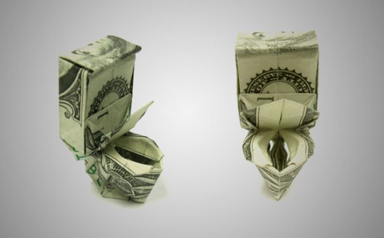 20 Cool Examples of Dollar Bill Origami 020