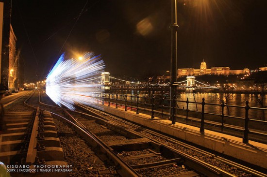 30,000 LED Lights Turn Budapest's Trams Into Futuristic Time Machines 005