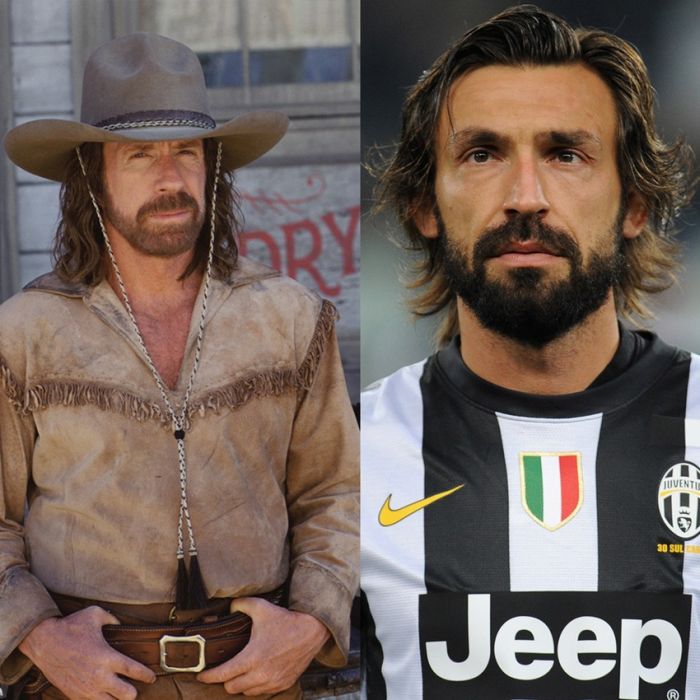 Chuck-Norris-and-Andrea-Pirlo