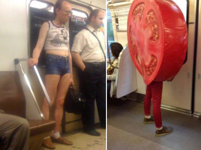 Crazy Stuff Spotted on the Subway 009