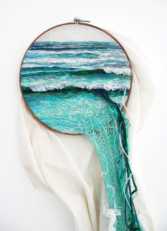 Embroidered Landscapes and Plants by Ana Teresa Barboza 001