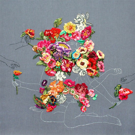 Embroidered Landscapes and Plants by Ana Teresa Barboza 006