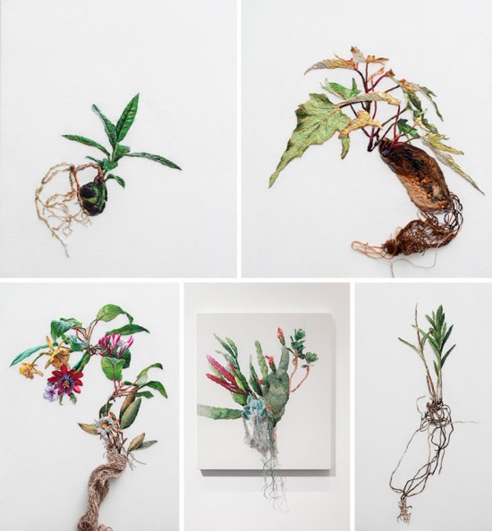 Embroidered Landscapes and Plants by Ana Teresa Barboza 008