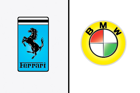 Ferrari and BMW