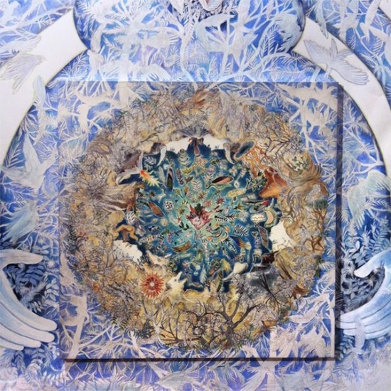 Intricate Paintings by Maki Ohkojima Spill Off the Canvas and Onto Wall 005