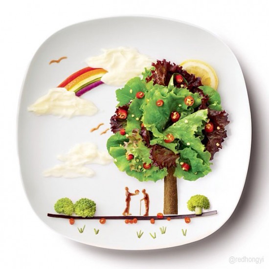 Painting with Food by Red Hong Yi 010