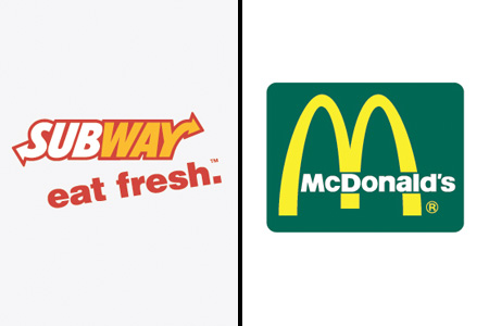 Subway and McDonald’s