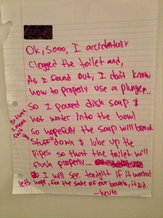 The Best Notes A Roommate Could Leave 011