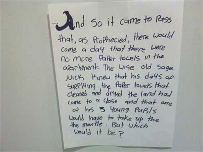 The Best Notes A Roommate Could Leave 023