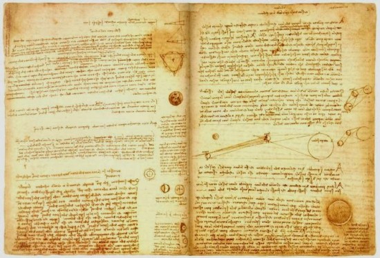 The most expensive book in the world. The Codex Leicester of Leonardo da Vinci, 30.8 million