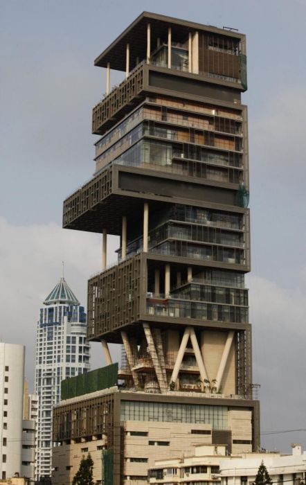 The most expensive home in the world. Antilla, 2 billion