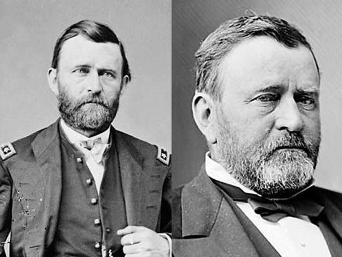 Ulysses S. Grant Before (1865) and After (1879)