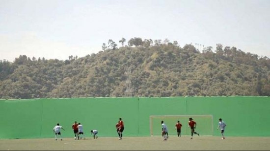 a small soccer field