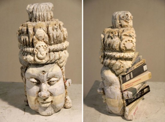 recycled book sculptures 002