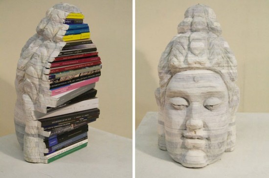 recycled book sculptures 006