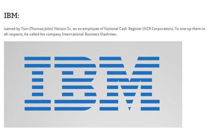 Did you know how these companies got their names 024