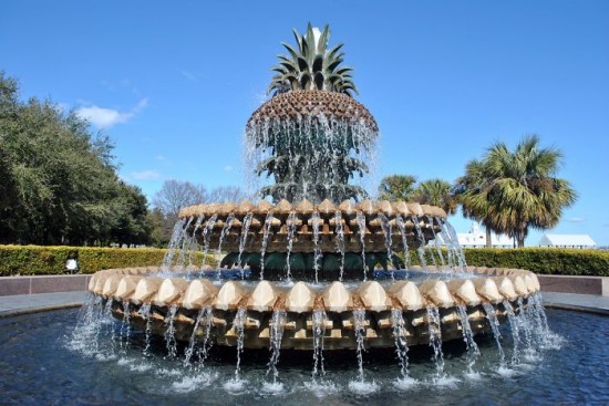 Pineapple Fountain, Waterfront Park In Charleston, South Carolina