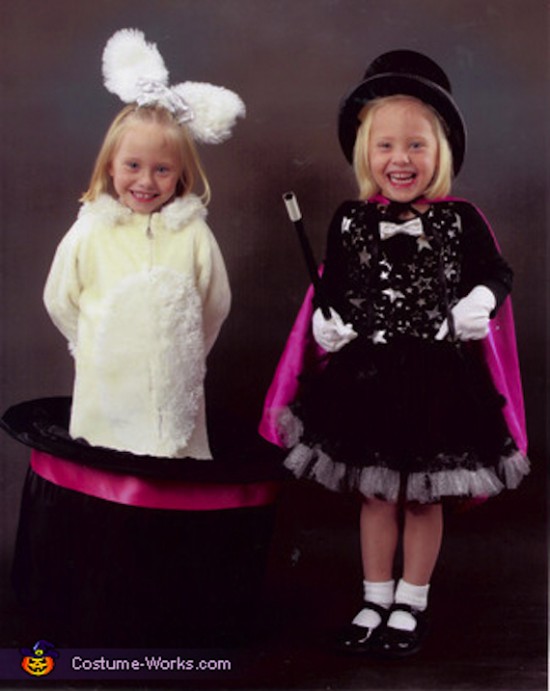 Magician and Rabbit-In-A-Hat halloween costume for kids